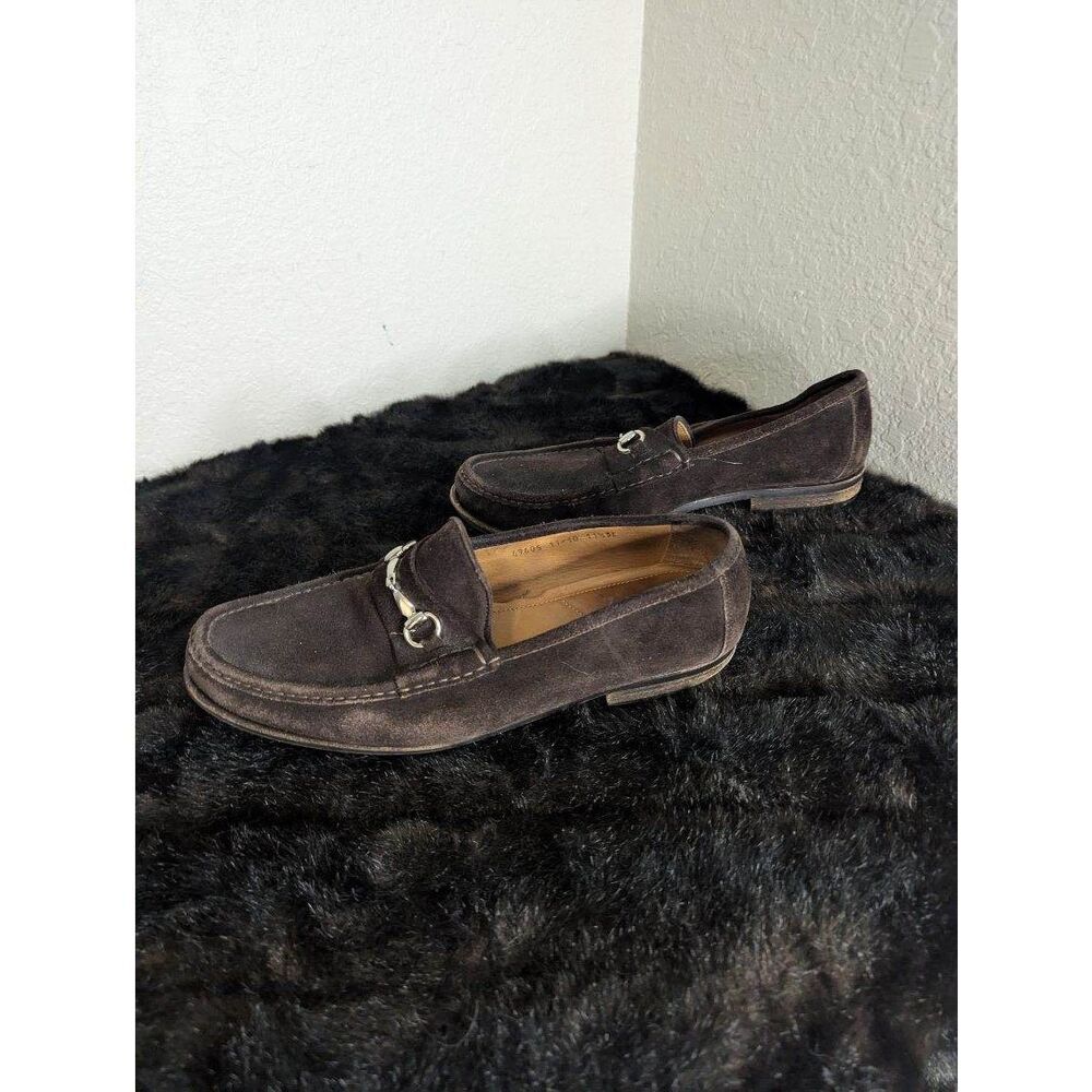 Allen Edmonds Lucca Italy Men 11.5 eee  Brown Suede  Horsebit Loafer Mint Condit